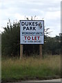 TM3088 : Dukes Park to let sign by Geographer