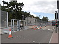 ST1776 : NATO conference security fencing, Castle St., Cardiff by John Lord
