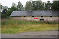 Anti-windfarm sign on a barn at Balcladaich, Tomich