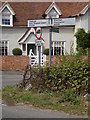 TM0735 : Roadsign on the B1070 Heath Road by Geographer