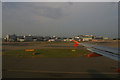 TQ2841 : South terminal, Gatwick Airport, from an aircraft taxiing for take-off by Christopher Hilton