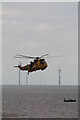 TM1714 : Sea King Helicopter, Clacton, Essex by Christine Matthews