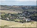 West Lulworth: a view over the village