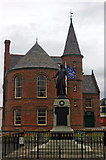 C8540 : Town Hall and memorial at the corner of Kerr Street and Mark Street Portrush by Jo and Steve Turner