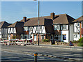 Suburban mock Tudor