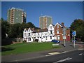 Mixed housing, western edge of Dudley town centre