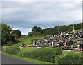 A section of the Killough Road Catholic Cemetery, Downpatrick