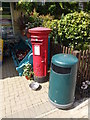 TM0634 : East Bergholt Post Office Postbox by Geographer