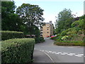 Looking from Sauchie Road across to Manor Court