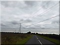 Power lines cross Eakring Road