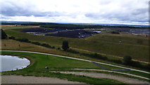 NZ2377 : Part of the view from Northumberlandia's head looking westwards by Jeremy Bolwell