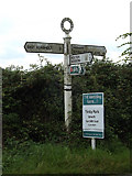 TM0436 : Roadsign on the B1068 by Geographer