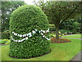 Cards on a bush, Station Road Garden