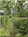 TL9836 : Footpath sign off the B1068 Sudbury Road by Geographer