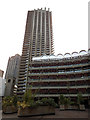 TQ3281 : Barbican tour: Frobisher Crescent and Shakespeare Tower by Stephen Craven