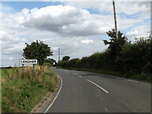 TM0132 : Entering Langham on Dedham Road by Geographer