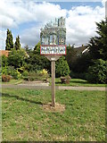 TM0434 : Stratford St.Mary Village sign by Geographer