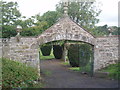 Entrance to cemetery at Cargill