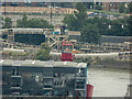 Lightship, Trinity Buoy Wharf, London, as seen from the Viewing Platform, O2 Arena, Greenwich