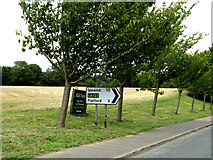 TM0434 : Roadsign on the B1029 Dedham Road by Geographer