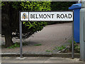 TM1342 : Belmont Road sign by Geographer