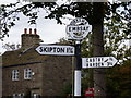 SE0053 : Embsay:  Signpost on Elm Tree Square by Dr Neil Clifton