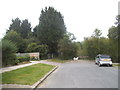 Masefield Avenue at the entrance to Bentley Priory