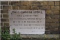 Corner stone - Masonic Hall