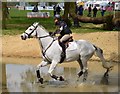 SP8690 : Rockingham Castle Horse Trials: water complex on the cross-country course by Jonathan Hutchins