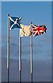 NO5017 : Flags, St Andrews by William Starkey