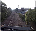 Railway junction SE of Bridgend railway station