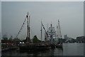 View of Tall Ships Festival vessels docked in Wood Wharf #6