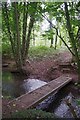 Footbridge over Checkley Brook