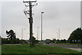 Power lines by the A15 roundabout (junction with Horncastle Lane)