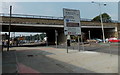 Railway bridge over the A4061 in Bridgend