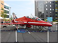 Replica Red Arrow in Cardiff Bay