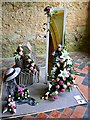 ST9168 : Floral art exhibit, Lacock Abbey, Lacock, Wiltshire by Brian Robert Marshall