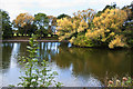 SJ3695 : The lake at Walton Hall Park by Ian Greig