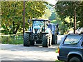 Tractor and trailer, Wootton Rivers, Wiltshire