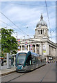 New tram at the Council House