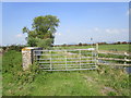 The end of the bridleway from Mark