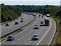 Looking south along the M1 motorway