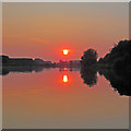SK6038 : Trent sunset by John Sutton