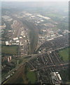 Railport and A18-A630 roundabout, Doncaster: aerial 2014