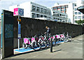 NS5865 : Nextbike Glasgow cycle hire point: Charing Cross railway station by Thomas Nugent
