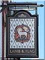 Lamb & Flag sign