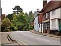 Fine old buildings line the bend in the Petworth road out of Haslemere