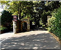 Entrance gates to Langland Bay Manor