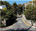 Start of a long steep climb away from Langland Bay, Swansea