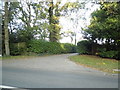 Entrance to houses on Barhatch Road